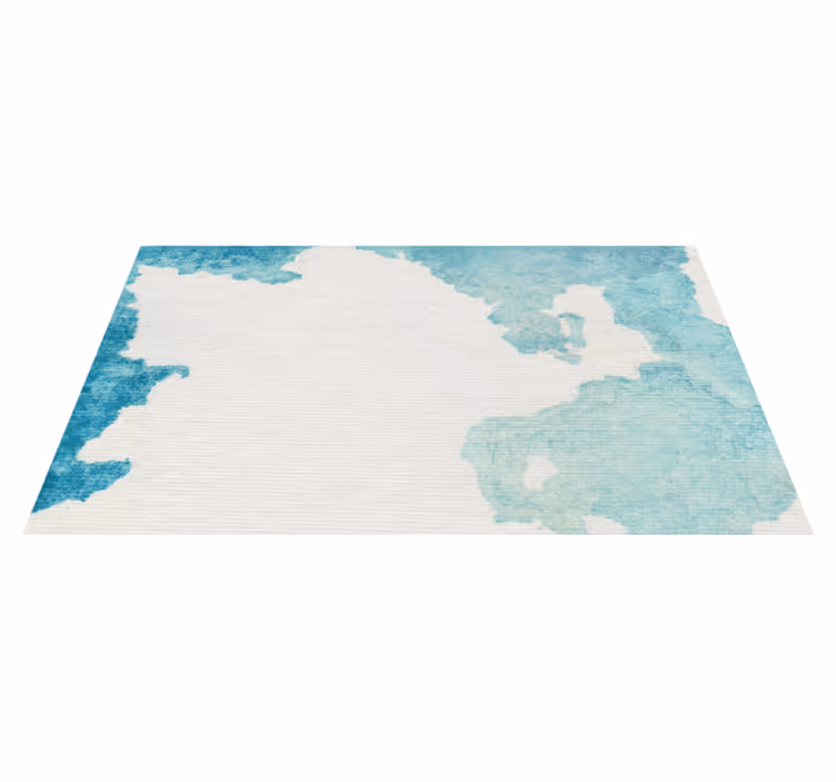 Zacht aqua-effect vinyl tapijt badkamer - TenStickers