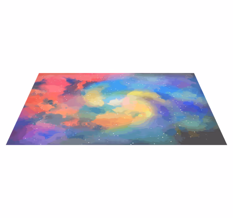 Hemelse werveling vinyl tapijt modern - TenStickers