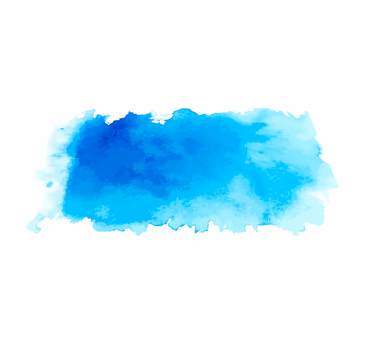Blauwe aquarelspatten vinyl tapijt minimalistisch - TenStickers