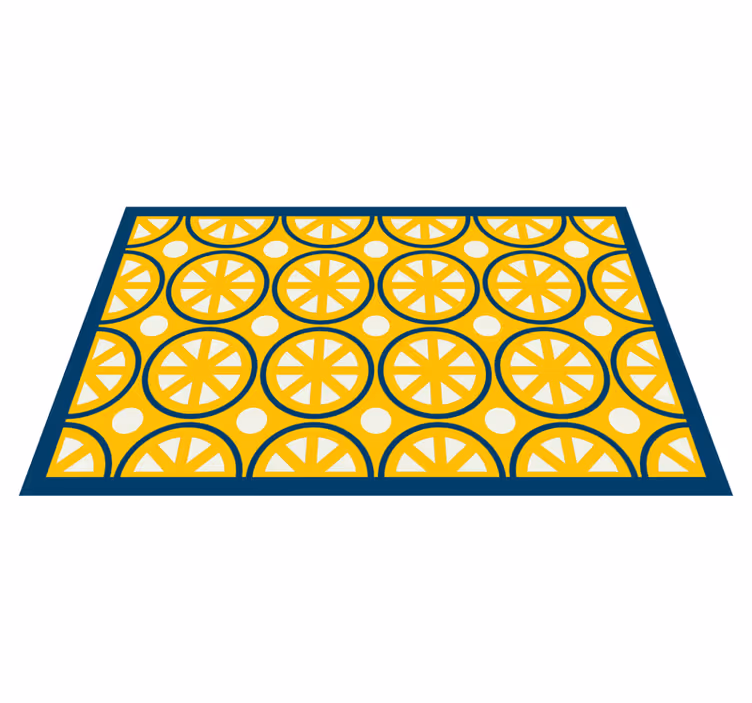 Citrusschijfjes stijl vinyl tapijt keuken - TenStickers