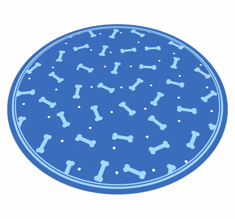 Botpatroonspel vinyl tapijt rond - TenStickers