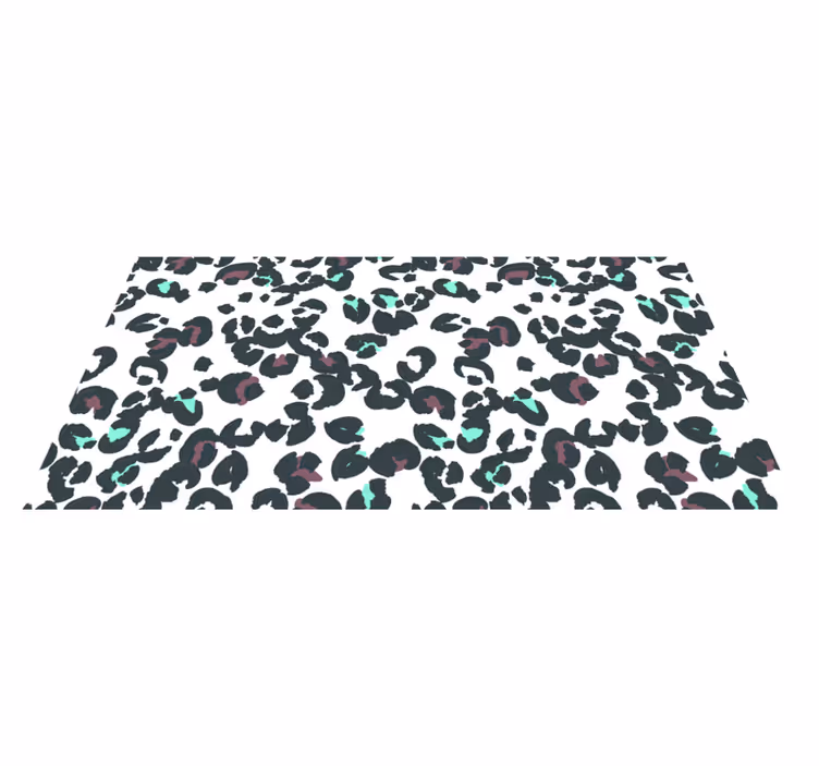 Luipaardpatroon stijl vinyl vloerkleed dierenprint - TenStickers
