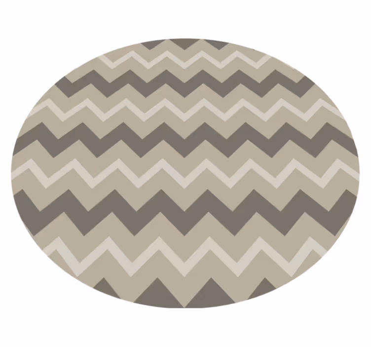 Vinyl tapijt badkamer cirkelvormig beige patroon - TenStickers