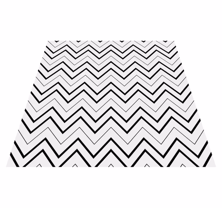Vinyl tapijt minimalistisch chevron stijl - TenStickers