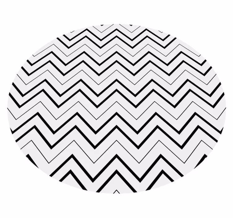Vinyl tapijt geometrisch visgraatstijl - TenStickers