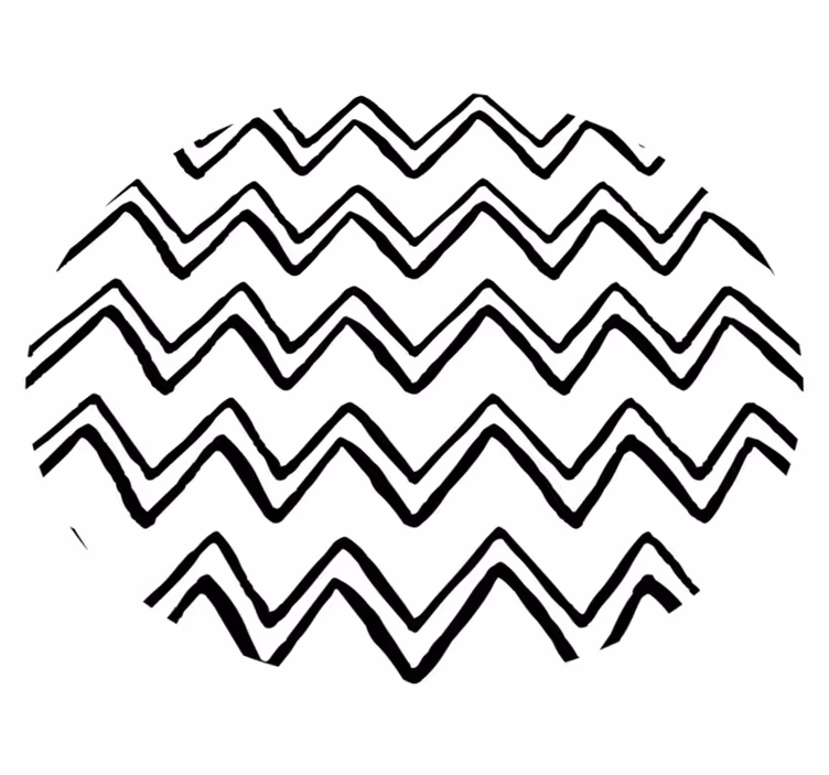 Vinyl tapijt minimalistisch golvend abstract patroon - TenStickers