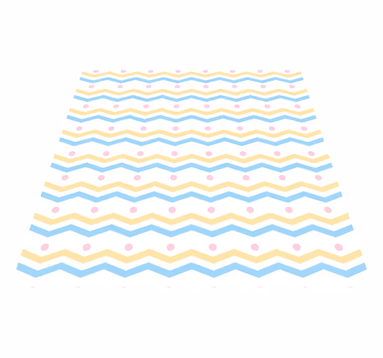 Chevron kleurrijk patroon vinyl tapijt kind - TenStickers