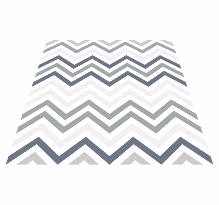 Chique chevronmotief vinyl tapijt geometrisch - TenStickers