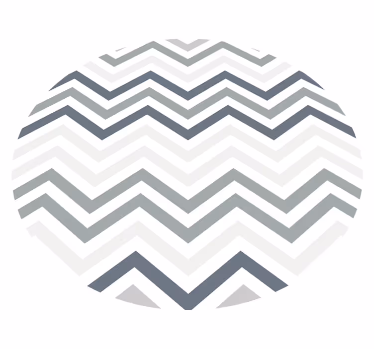 Vinyl tapijt strepen chevron patroon interesse - TenStickers