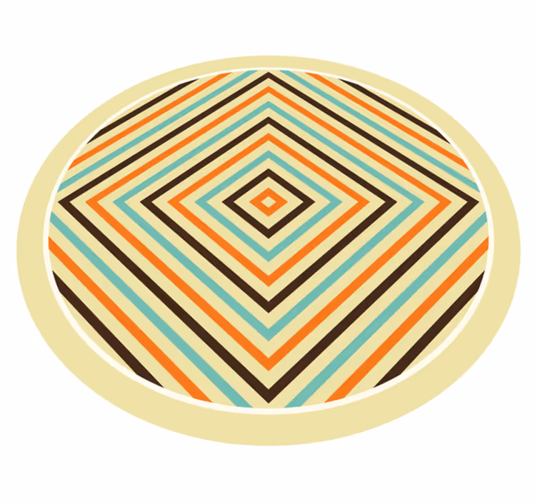 Levendige chevronstijl vinyl tapijt strepen - TenStickers