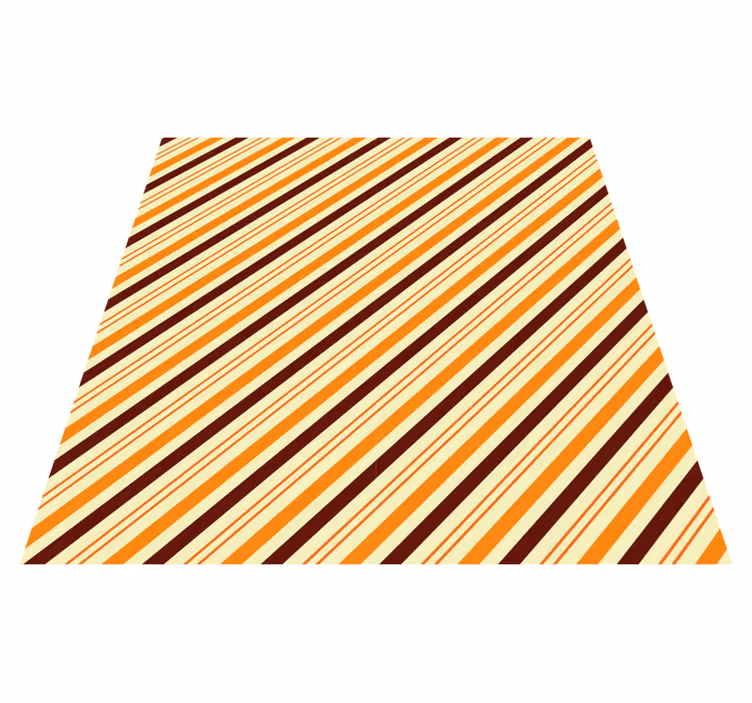 Vinyl tapijt strepen verticale warme tinten - TenStickers