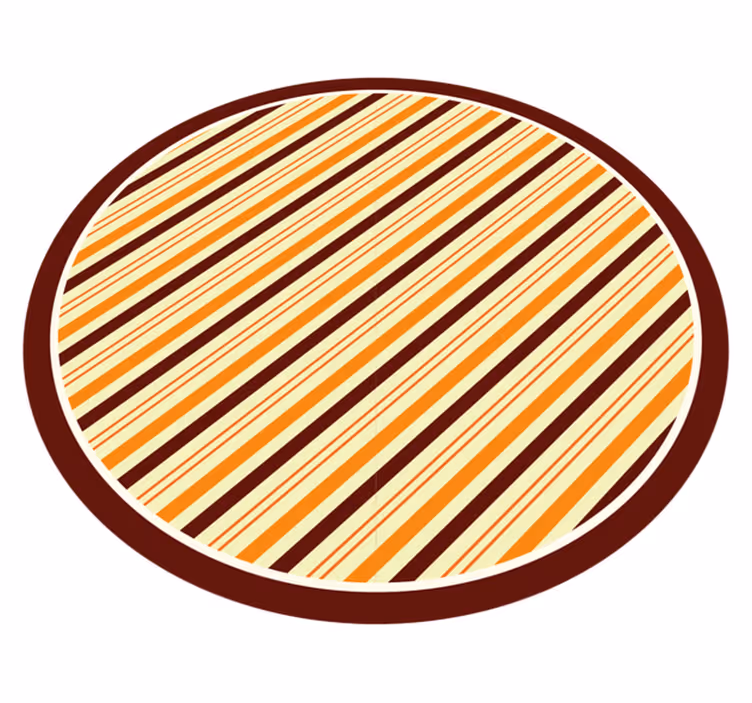 Vinyl tapijt strepen warme tinten stijl - TenStickers