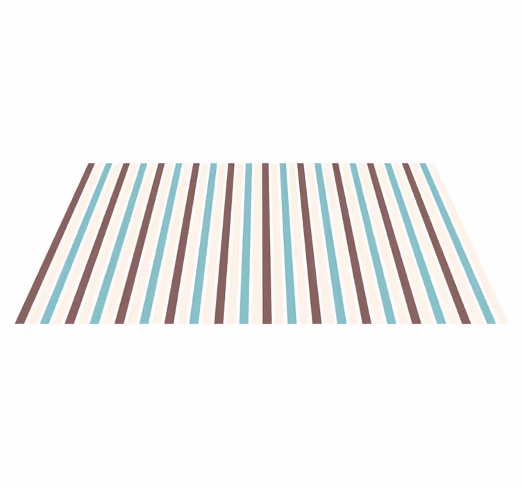 Vinyl tapijt strepen modern blauw patroon - TenStickers