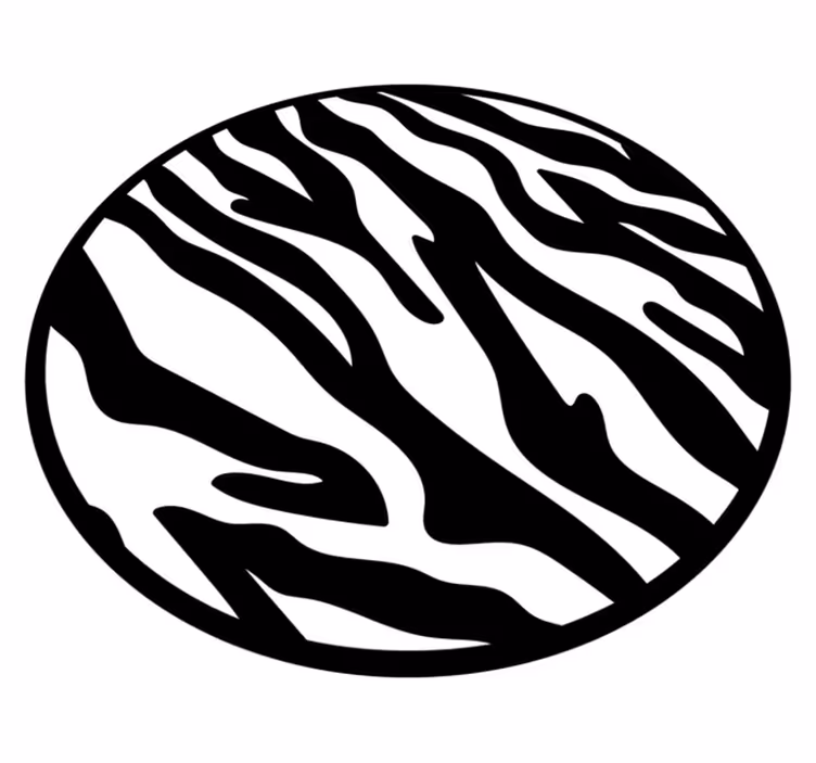 Vinyl vloerkleed dierenprint zebra strepen patroon - TenStickers