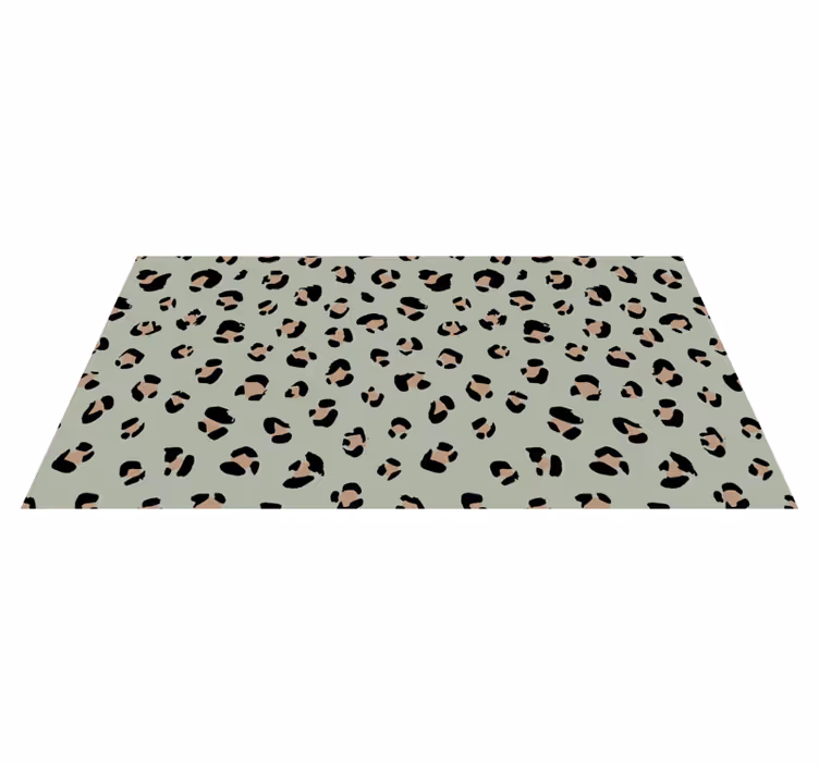 Vinyl vloerkleed dierenprint luipaardmotief esthetiek - TenStickers