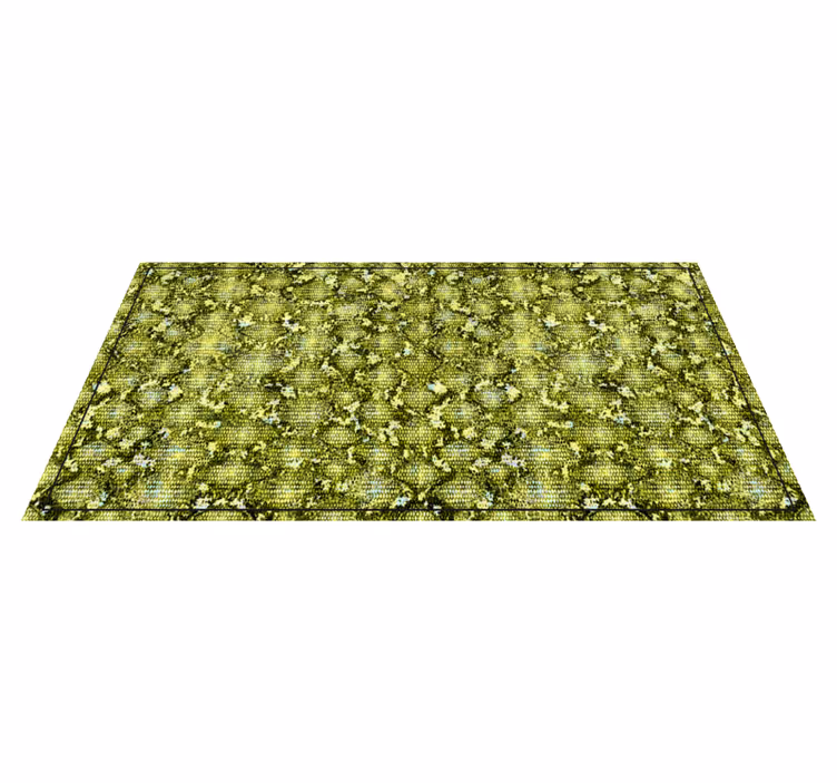 Vinyl vloerkleed dierenprint groene reptielenhuid - TenStickers