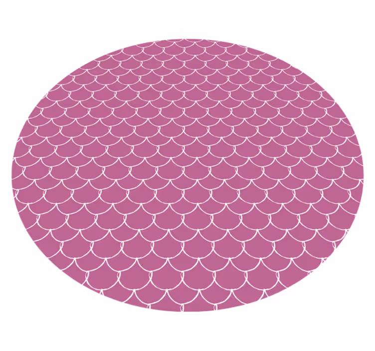 Roze sint-jakobsschelppatroon vinyl tapijt textuur - TenStickers