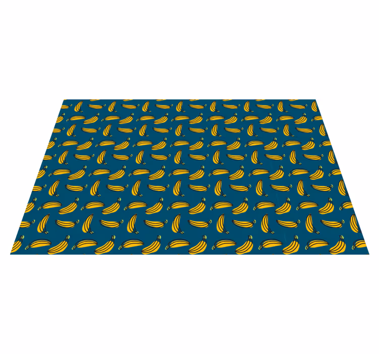 Bananenpatroon vinyl tapijt textuur - TenStickers
