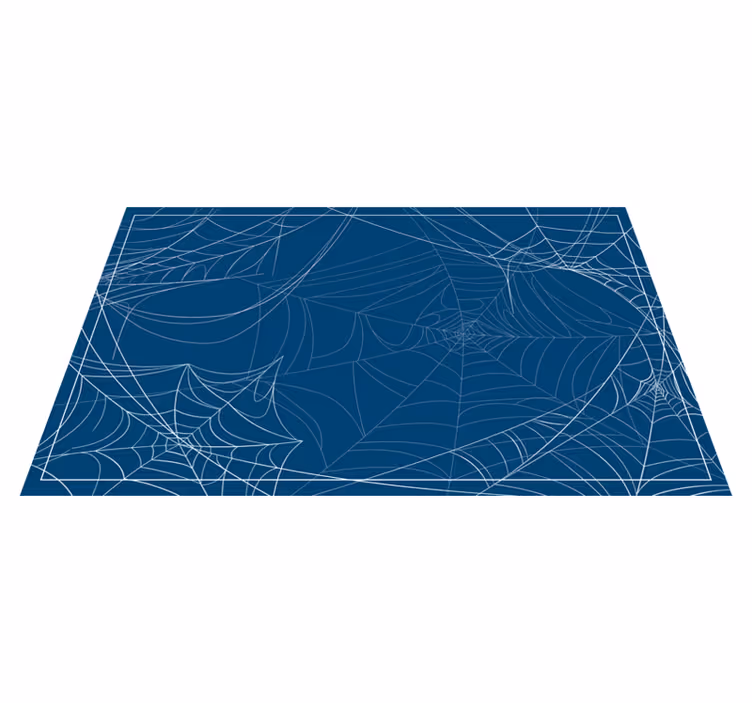 Spinnenwebpatroon vinyl tapijt Halloween - TenStickers