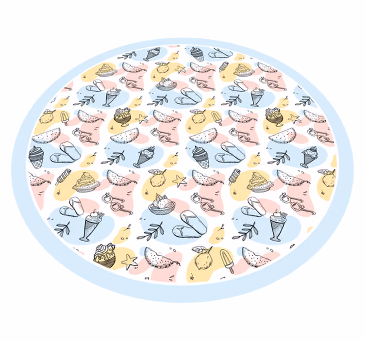 Heerlijke snoepcollectie vinyl tapijt meer kinderen - TenStickers
