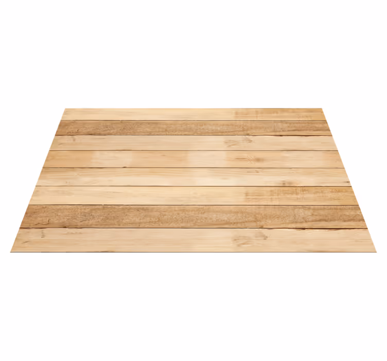 Lichte kleur houten planken vinyl vloerkleed met houteffect - TenStickers