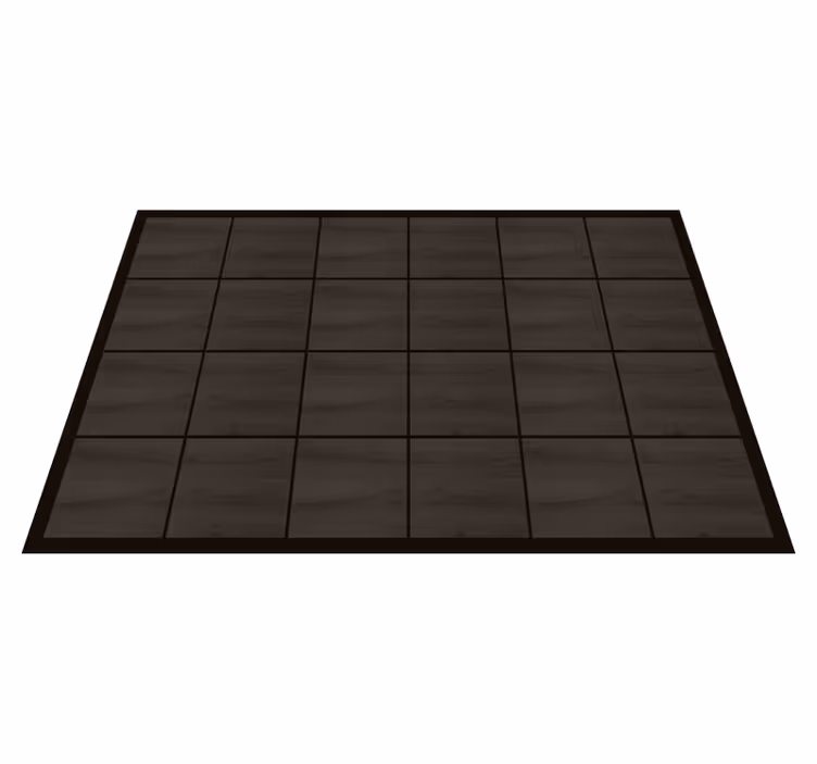 Donkere houten tegels vinyl tapijt houtstructuur - TenStickers