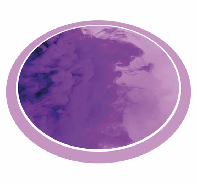 Paarse werveling abstract vinyl tapijt rond - TenStickers