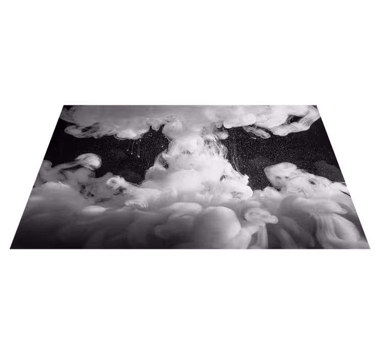 Pluizige wolkenvorming vinyl tapijt meer kinderen - TenStickers