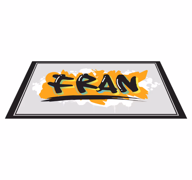 Vinyl tapijt met naam naam kunst - TenStickers