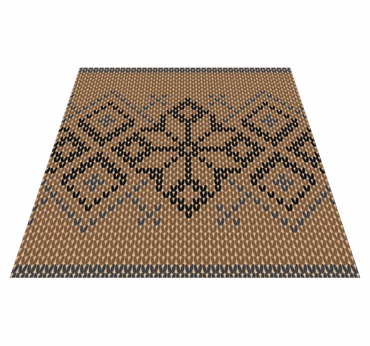 Klassiek patroon vinyl tapijt geometrisch - TenStickers