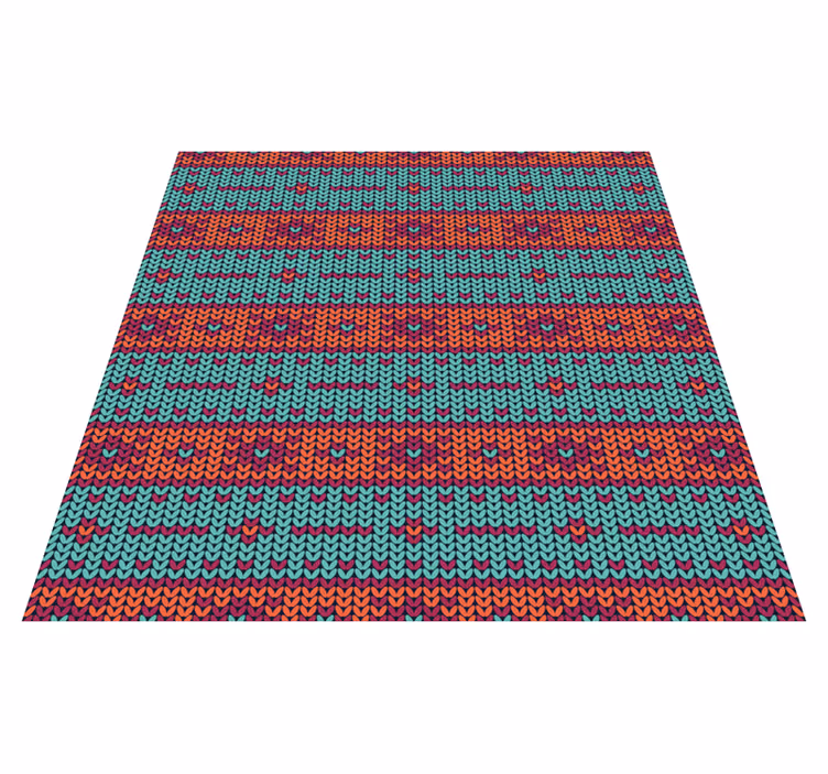 Vinyl tapijt etnisch levendig geometrisch motief - TenStickers