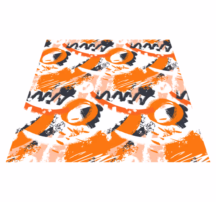 Abstracte vormen barsten vinyl tapijt modern - TenStickers