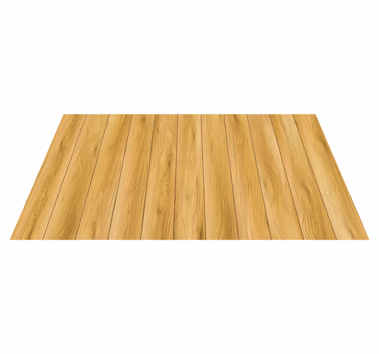Natuurlijke houten planken Vinyl tapijt ontvangsthal - TenStickers