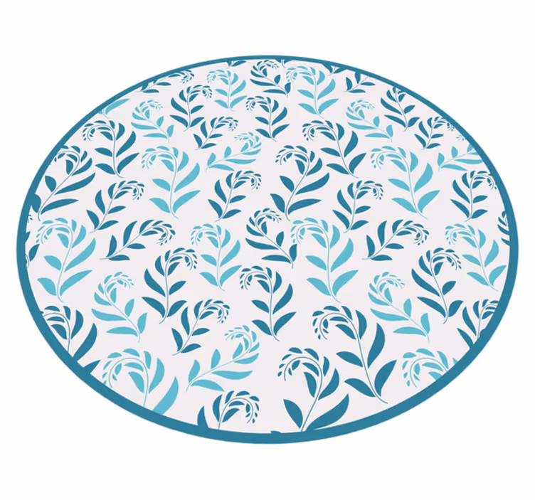 Botanische bladinspiratie vinyl tapijt bloemen en planten - TenStickers