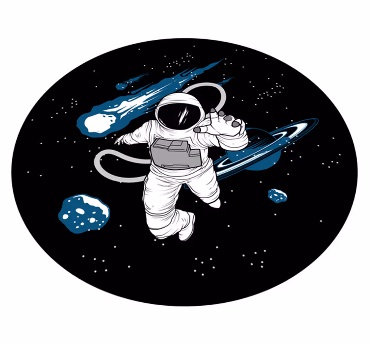 Astro-avontuur vinyl tapijt snelwegen - TenStickers