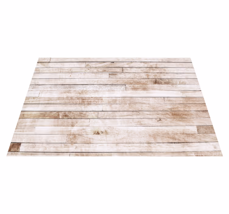 Licht planken effect vinyl tapijt houtstructuur - TenStickers