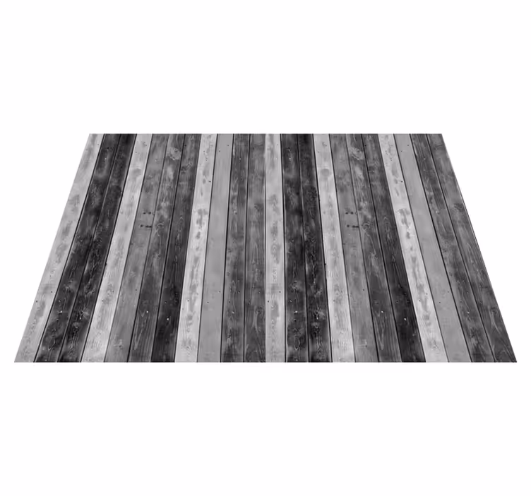 Warme grijze look vinyl tapijt houtstructuur - TenStickers