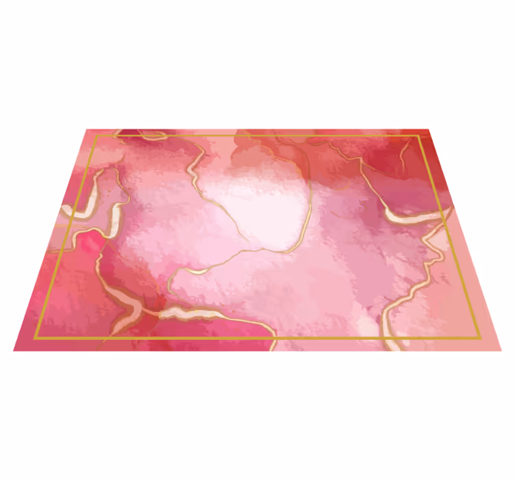 Roze tinten elegantie marmeren vinyl tapijt - TenStickers