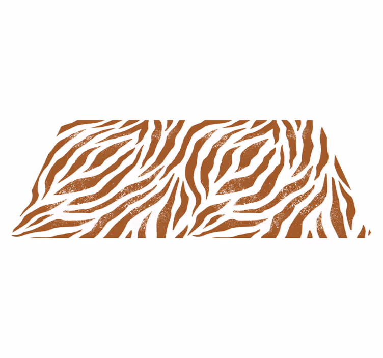 Rustieke zebrastrepen vinyl vloerkleed dierenprint - TenStickers