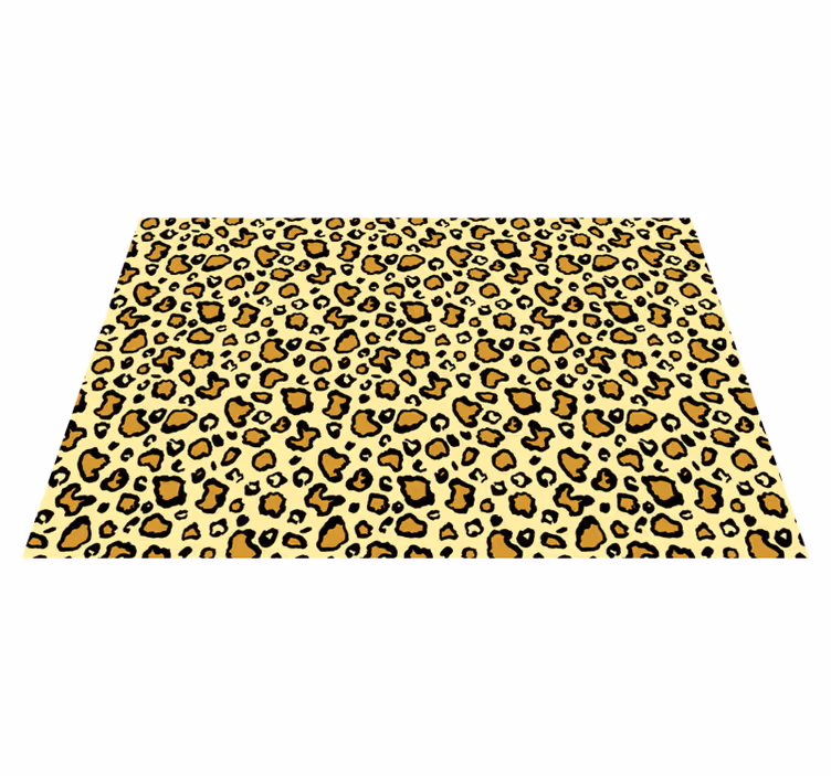 Luipaardpatroon speels vinyl vloerkleed dierenprint - TenStickers