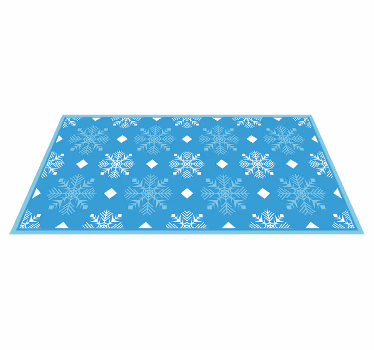 Sneeuwvlokconcept vinyl tapijt kerstmis - TenStickers