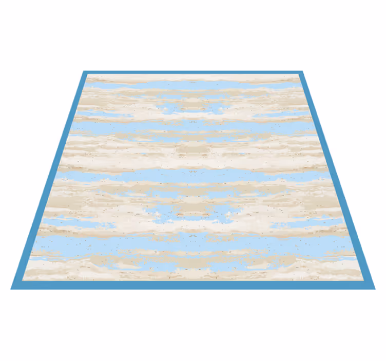 Grijs en blauw imitatie vinyl tapijt houtstructuur - TenStickers
