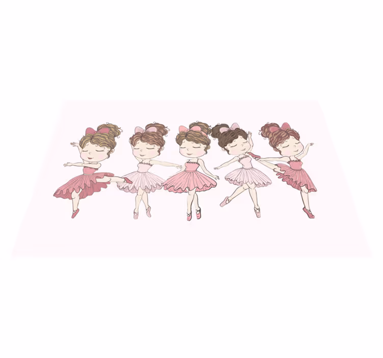 Balletdansers showen vinyl tapijt meer kinderen - TenStickers