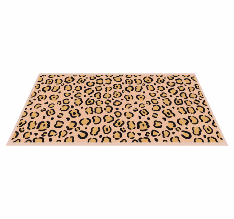 Luipaardpatroon spelen vinyl vloerkleed dierenprint - TenStickers