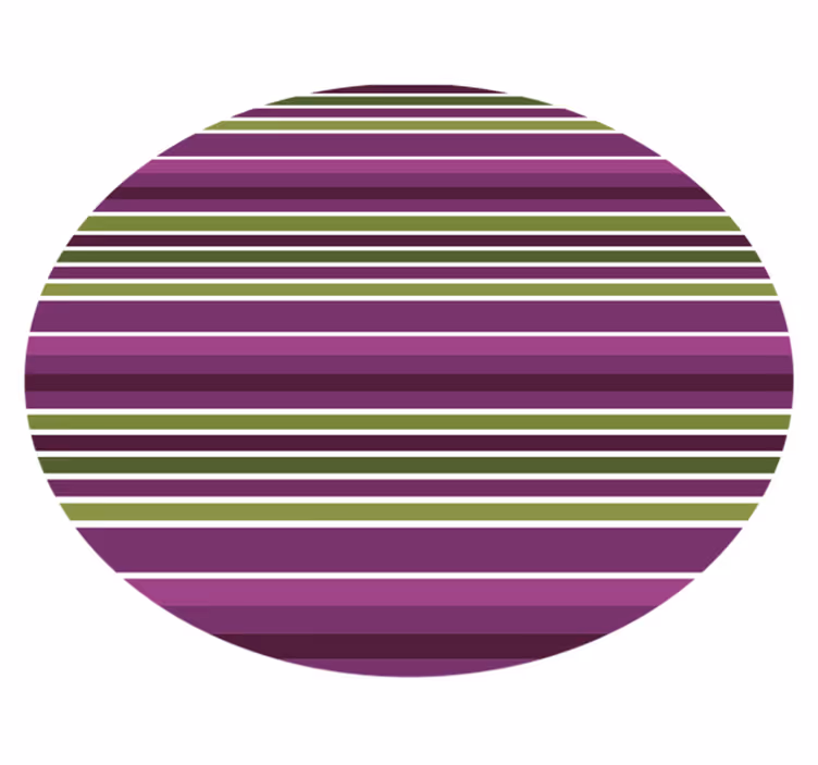 Groen en paars vinyl tapijt strepen - TenStickers