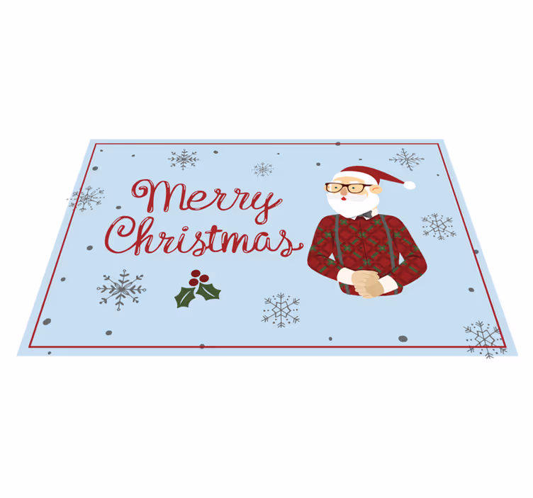 Vrolijke kerstgroet vinyl tapijt Halloween - TenStickers