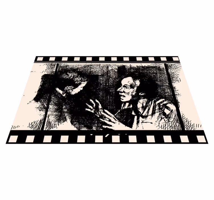 Filmscène kunst vinyl tapijt evenement - TenStickers