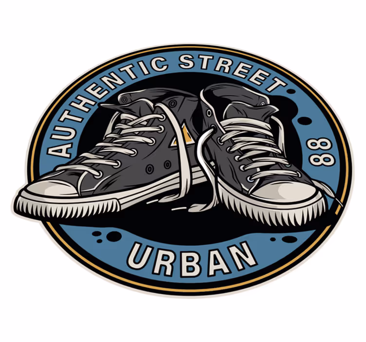 Straatstijl sneakers vinyl tapijt tiener - TenStickers