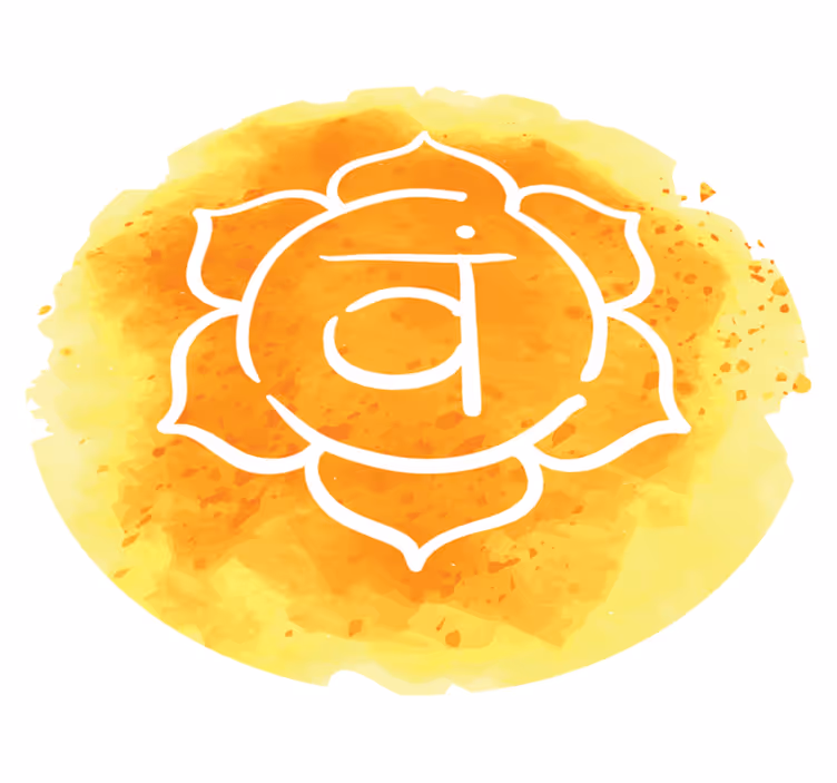 Stralend chakra symbool vinyl tapijt mandala - TenStickers