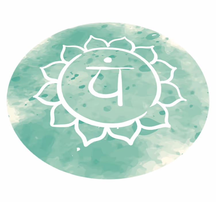 Lotus chakra symbool vinyl tapijt mandala - TenStickers